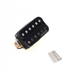 Wilkinson Vintage Tone Alnico 5 Overwound Open Style Humbucker Neck Pickup for Electric Guitar , Black