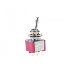 Musiclily 2 Position DPDT Mini Toggle Switch,AC 125V 6A