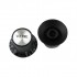 Musiclily Metric Size Plastic Speed Tone Control Knobs for Gibson Les Paul Style, Black 