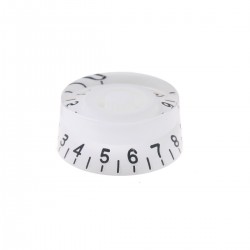 Musiclily Metric Size Plastic Speed Cotnrol Knobs for LP Style, White