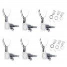 Musiclily 6-in-line Guitar Tulip Button Sealed Machine Head Set Right Hand, Chrome