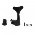 Musiclily 2 Per Side Set of Bass Sealed Machine Head, Black