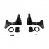 Musiclily 2 Per Side Set of Bass Sealed Machine Head, Black