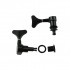 Musiclily 2 Per Side Set of Bass Sealed Machine Head, Black