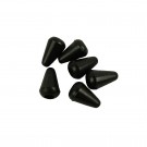 Musiclily Imported Style Metric Size Plastic Toggle Knobs Tip for 3 way or 5 way switch, Black