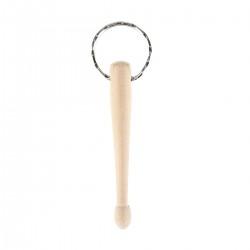 Musiclily Mini Drumstick Key Rings,Wooden Color
