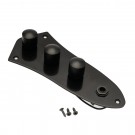Musiclily Wired Control Plate Set for Fender Jazz Bass, Black