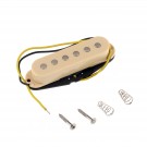 Musiclily 50mm Single Coil Pickup Middle Pickup for Fender Strat Style, Cream Cover