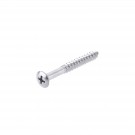 Musiclily 5*45MM Neck Plate Mounting Screw for Guitar Bass, Chrome