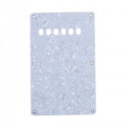 Musiclily Guitar Backpalte for China Made Squier, 4Ply Pearl White