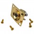 Musiclily Square Electric Guitar Output Jack Plate,Gold