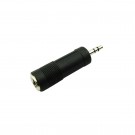 Musiclily 1/4 inch Female to 1/8 inch Male Audio Stereo Converter Jack Plug, Black