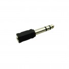 Musiclily 1/8 inch Female to 1/4 inch Male Audio Stereo Converter Jack Plug, Black