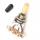 Musiclily Metric 3 Way Short Straight Toggle Switch, Cream Tip