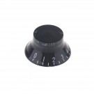 Musiclily Metric Size Hat Style Plastic Speed Control Knobs for Gibson Les Paul Style, Black