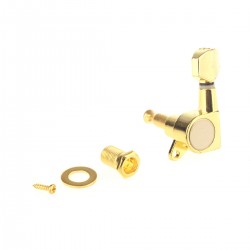 Musiclily Individual Guitar Sealed Tuner Tuning Key Machine Head Left Hand, Gold