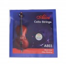 Musiclily Alice Nickel Silver Wound Cello Strings 4/4 Size Set