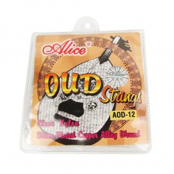 Musiclily Alice Nylon & Silver-Plated Wound 12 String Oud Strings Set