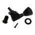 Musiclily Individual Guitar Tulip Button Sealed Tuner Tuning Key Machine Head Left Hand, Black