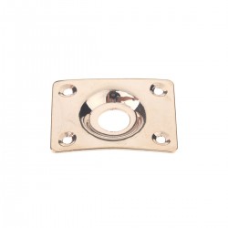 Musiclily Blank Output Jack Plate for Gibson LP SG Guitar Replacement Guitar Parts, Gold