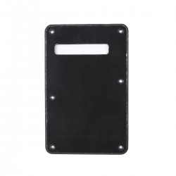 Musiclily Strat Backplate for Fender US/Mexico Made Standard Stratocaster Modern Style, 1ply Black