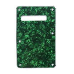 Musiclily Strat Backplate for Fender US/Mexico Made Standard Stratocaster Modern Style, 4ply Pearl Green