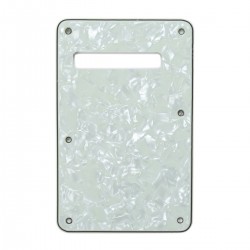 Musiclily Strat Backplate for Fender US/Mexico Made Standard Stratocaster Modern Style, 4ply Pearl Mint Green