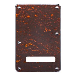 Musiclily 4Ply Strat Tremolo Cavity Cover Back Cover for Electric Guitar Fender Stratocaster, Red Tortoise