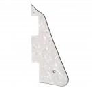 Musiclily Guitar Pickguard for GIBSON LES PAUL Modern Style, 4ply Pearl Aged White