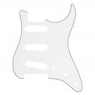 Musiclily SSS Strat Pickguard for Fender US/Mexico Made Standard Stratocaster Modern Style, 3ply White