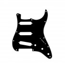 Musiclily SSS Strat Pickguard for Fender US/Mexico Made Standard Stratocaster Modern Style, 3ply Black