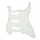 Musiclily SSS Strat Pickguard for Fender US/Mexico Made Standard Stratocaster Modern Style, 3ply Aged White