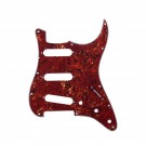 Musiclily SSS Strat Pickguard for Fender US/Mexico Made Standard Stratocaster Modern Style, 4ply Vintage Tortoise Shell