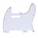 Musiclily Tele Pickguard for US/Mexico Made Fender Standard Telecaster Modern Style, 3ply White