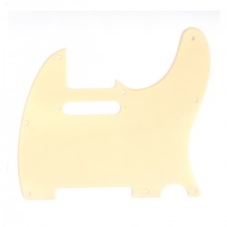 Musiclily Tele Pickguard for US/Mexico Made Fender Standard Telecaster Modern Style, 1ply Cream