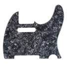 Musiclily Tele Pickguard for US/Mexico Made Fender Standard Telecaster Modern Style, 4ply Pearl Black