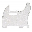 Musiclily Tele Pickguard for US/Mexico Made Fender Standard Telecaster Modern Style, 4ply Aged white