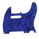 Musiclily Tele Pickguard for US/Mexico Made Fender Standard Telecaster Modern Style, 4ply Pearl Blue