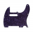 Musiclily Tele Pickguard for US/Mexico Made Fender Standard Telecaster Modern Style, 4ply Pearl Purple
