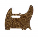 Musiclily Tele Pickguard for US/Mexico Made Fender Standard Telecaster Modern Style, 4ply Pearl Bronze