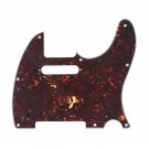 Musiclily Tele Pickguard for US/Mexico Made Fender Standard Telecaster Modern Style, 4ply Tortoise Shell