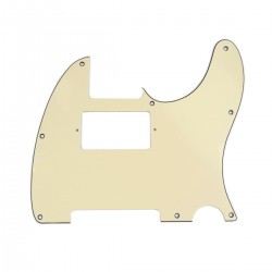 Musiclily Humbucking Pickguard for USA/Mexico Standard Telecaster HH, Cream 3ply