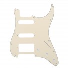 Musiclily HSS Strat Pickguard for Fender US/Mexico Made Standard Stratocaster Modern Style, 3ply Cream
