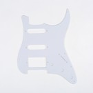 Musiclily HSS Strat Pickguard for Fender US/Mexico Made Standard Stratocaster Modern Style, 1ply White