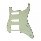 Musiclily HSS Strat Pickguard for Fender US/Mexico Made Standard Stratocaster Modern Style, 3ply Mint Green