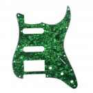 Musiclily HSS Strat Pickguard for Fender US/Mexico Made Standard Stratocaster Modern Style, 4ply Pearl Green