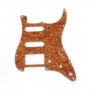 Musiclily 11 holes HSS Strat Pickguard for Fender US/Mexico Made Standard Stratocaster Modern Style,Pearl Earthy Yellow 4ply