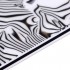 Musiclily HSS Strat Pickguard for Fender US/Mexico Made Standard Stratocaster Modern Style, Shell Black and white 4ply