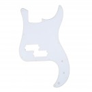 Musiclily P Bass pickguard for Precision Bass, 1ply White