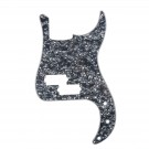 Musiclily P Bass pickguard for Precision Bass, 4ply Pearl Black